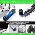 Rechargeable Green Laser Pointer - High Power, Long Range Laser with One-Touch Switch, Tactical Laser with Protective Case